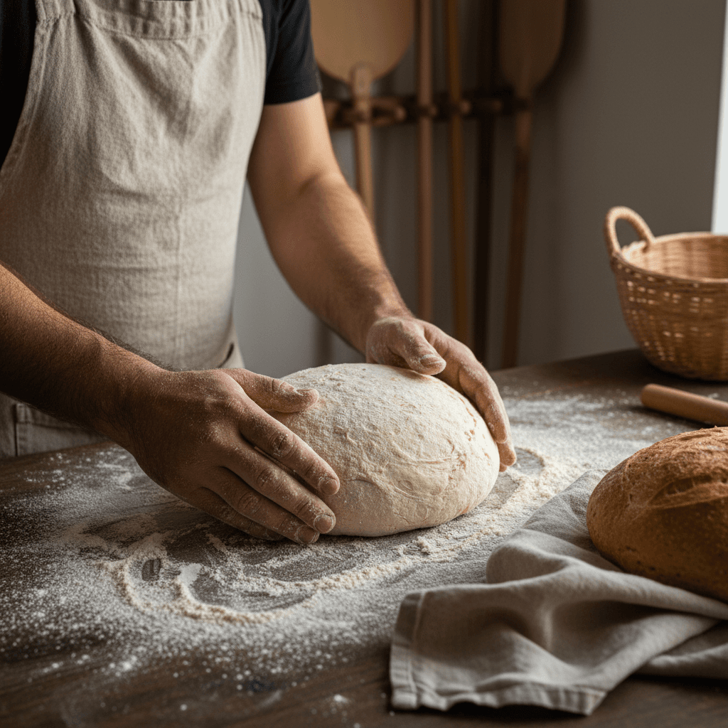 Hand-cut dough shapes arranged on dehydrator trays